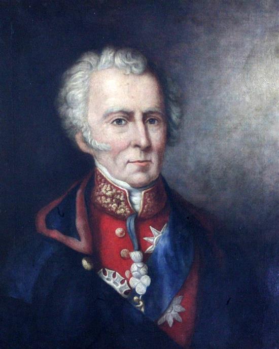 Circle of Sir George Hayter Portrait of the Duke of Wellington, 24 x 20in.